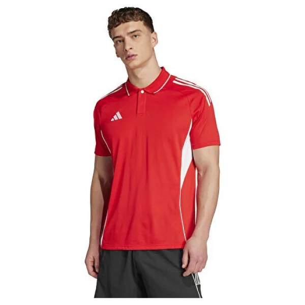 Adidas Tiro 25 Competition Jy1802 Kırmızı Kısa Kollu Polo Yaka Erkek Spor Tişört - Görsel 8