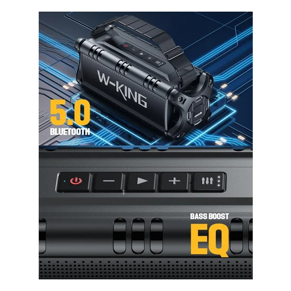 W-King D8-1 90 W TWS Bluetooth Hoparlör - Görsel 7