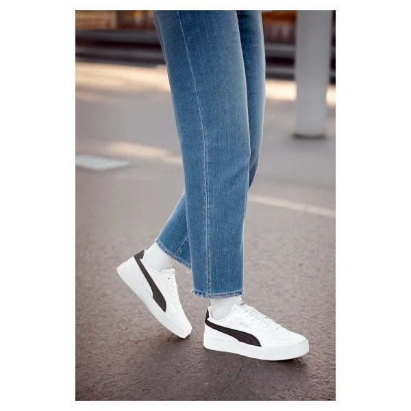 Puma Skye Clean 380147-01 Siyah-Beyaz Kadın Spor Ayakkabı - Görsel 10