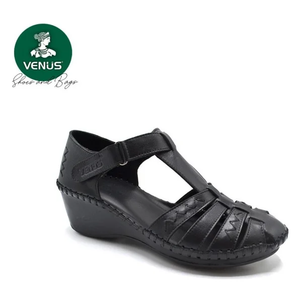 Venüs 23033085y Kadın Cırtlı Feta Topuk Kapalı Sandalet - Bej - 39 - Görsel 8