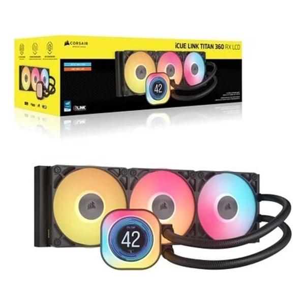 Corsair İcue Link Titan 360 RX Lcd Cw-9061023-Ww İşlemci Sıvı Soğutucu - Görsel 3