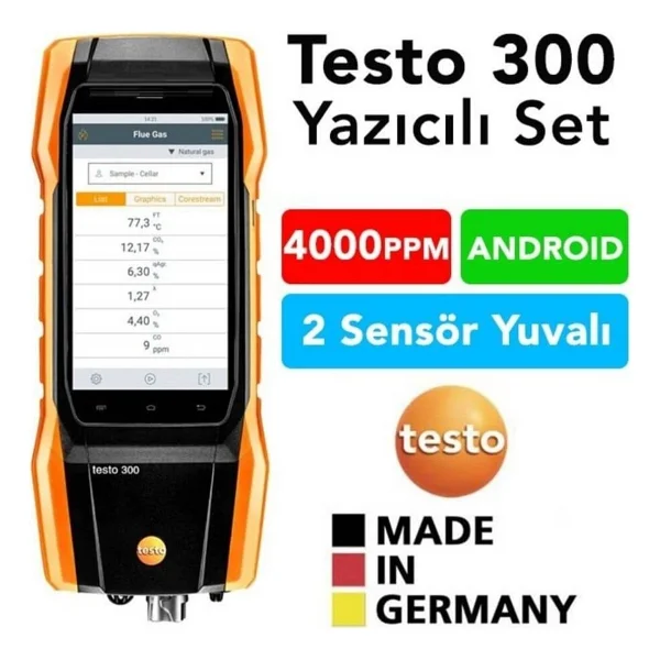 Testo 300 Baca Gazı Ölçüm Ve Analiz Cihazı - Görsel 3