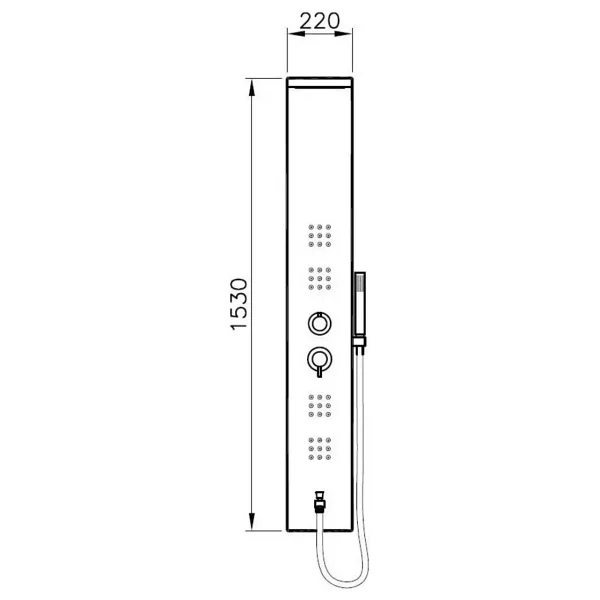 Vitra A45807 Shake Beyaz Masajlı Duş Seti - Görsel 2