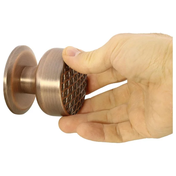 Kapı Tokmağı Topuzu Kolu Metal Tokmak Antik Bakır - Görsel 2