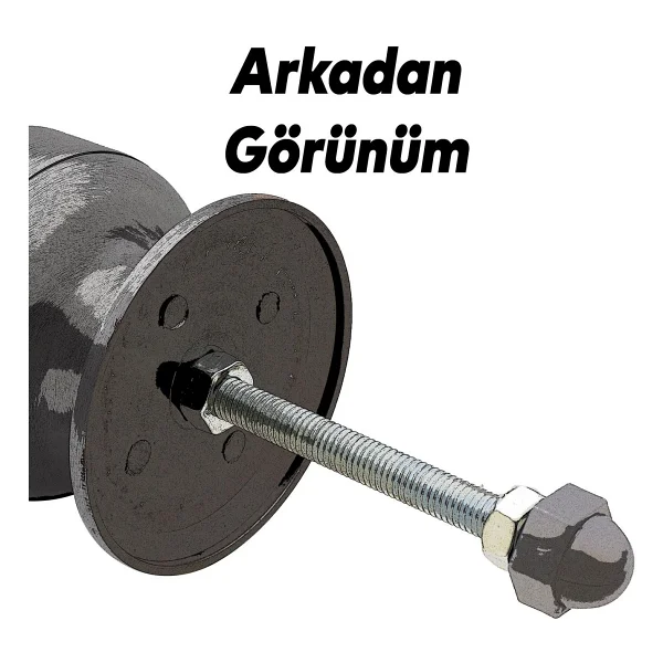 Kapı Tokmağı Topuzu Kolu Metal Tokmak Antik Bakır - Görsel 4