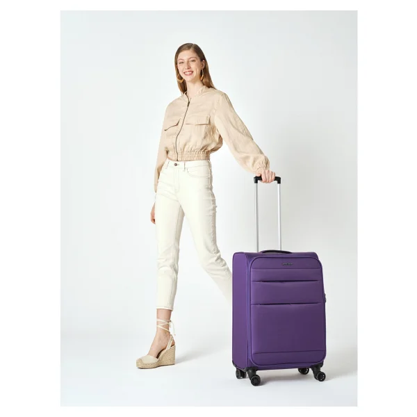 Pierre Cardin 04PC4200 Kumaş Kabin + Büyük Boy 2'li Valiz Seti - Görsel 7