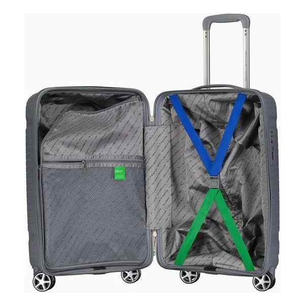 Benetton 14bnt3000-03 Polipropilen Gri Kabin Boy Valiz - Görsel 4