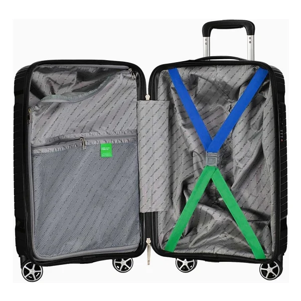 Benetton 14bnt3000-03 Polipropilen Siyah Kabin Boy Valiz - Görsel 4