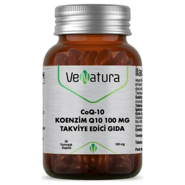 Venatura Koenzim Q10 100 Mg 30 Yumuşak Kapsül - Görsel 3