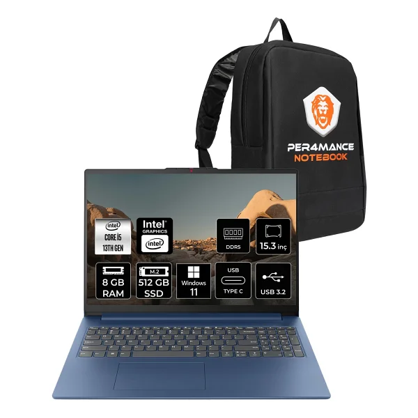 Lenovo Ideapad Slim 3 15ırh10 83k10062tr İ5-13420h 8 GB 512 GB SSD UHD Graphics 15.3 - Görsel 5