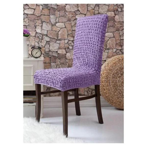 Tekli Bürümcük Lastikli Sandalye Örtüsü Standart - 35 X 55 Cm - Beyaz - Görsel 6