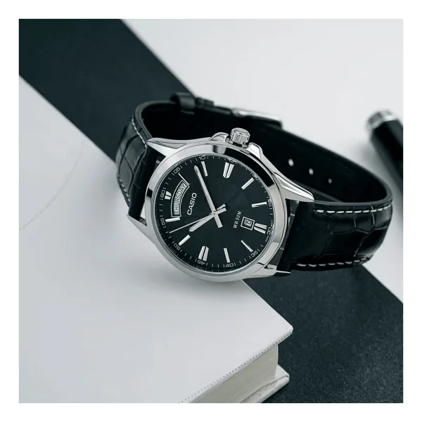 Casio Standart Mtp-1381l-1avdf Deri Kordon Siyah Erkek Kol Saati - Görsel 5