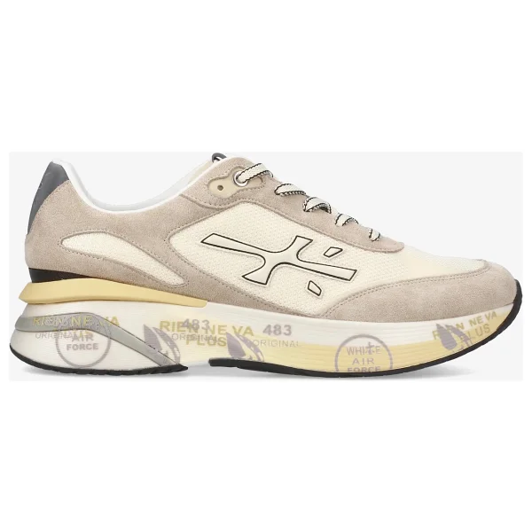Premiata Moerun Gri-Bej Erkek Sneaker - Görsel 6