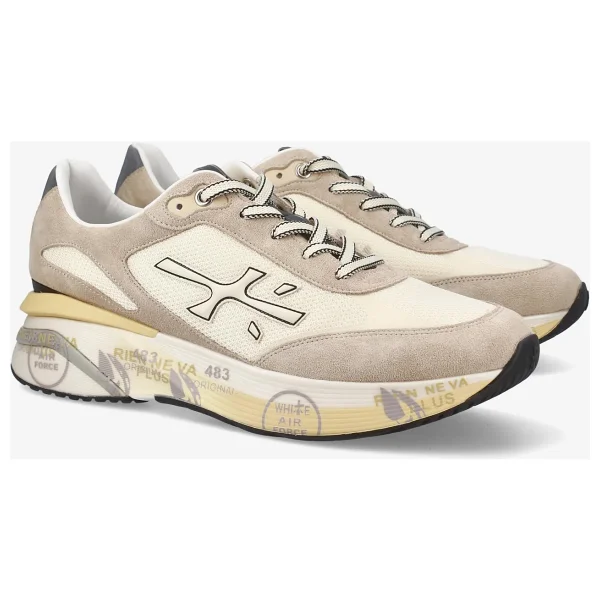 Premiata Moerun Gri-Bej Erkek Sneaker - Görsel 3