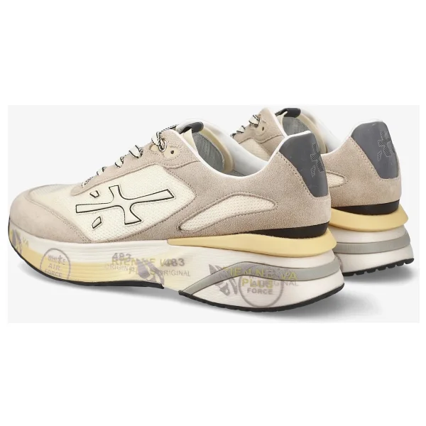 Premiata Moerun Gri-Bej Erkek Sneaker - Görsel 4