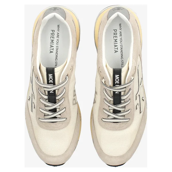 Premiata Moerun Gri-Bej Erkek Sneaker - Görsel 5