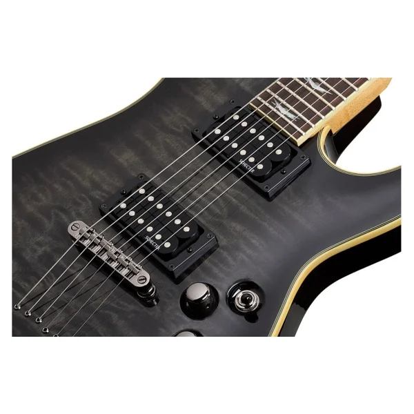 Schecter Omen Extreme 6 See Thru Black Elektro Gitar - Görsel 8