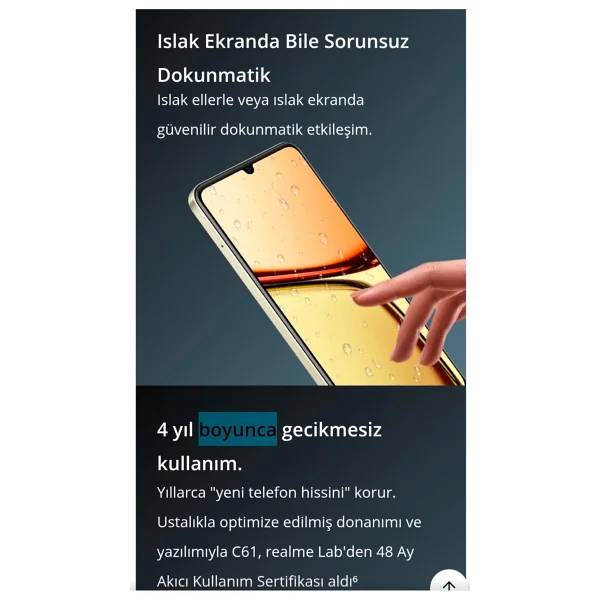 Realme C61 256 GB 8 GB - Görsel 5