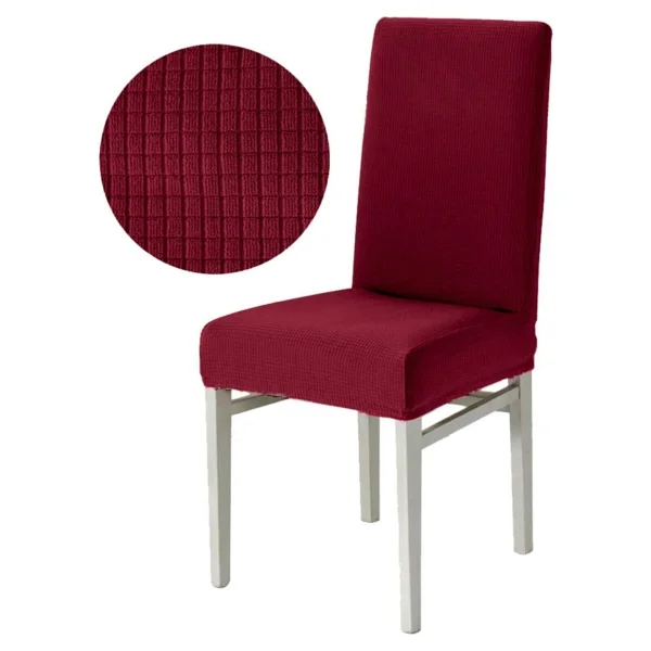 Likralı Yıkanabilir 4'lü Sandalye Örtüsü - 35 X 55 Cm - Gri - Görsel 5