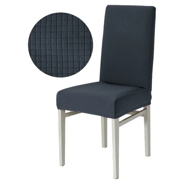 Likralı Yıkanabilir 6'lı Sandalye Örtüsü - 35 X 55 Cm - Bej - Görsel 6