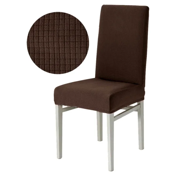 Likralı Yıkanabilir 6'lı Sandalye Örtüsü - 35 X 55 Cm - Bej - Görsel 10