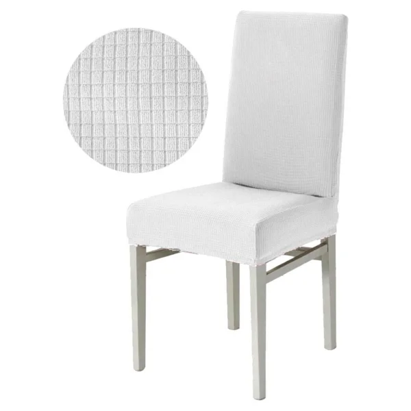 Likralı Yıkanabilir 4'lü Sandalye Örtüsü - 35 X 55 Cm - Gri - Görsel 9