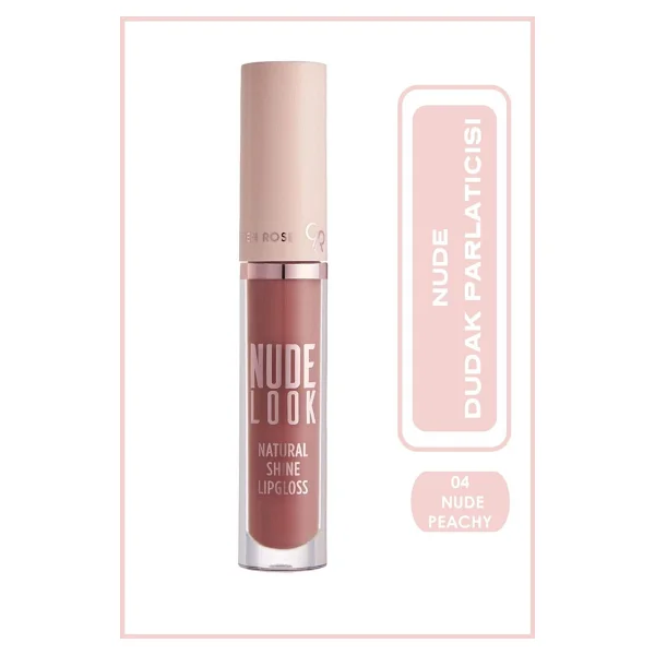 Golden Rose Nude Look Natural Shine 04 Peachy Nude Dudak Parlatıcısı - Görsel 2