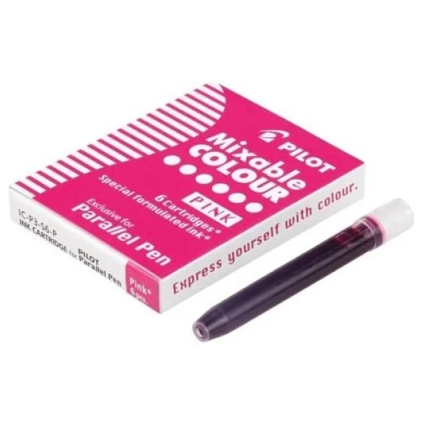 Pilot Parallel Pen Mürekkep Kartuş - Renk : Pembe 6 Ad - Görsel 2