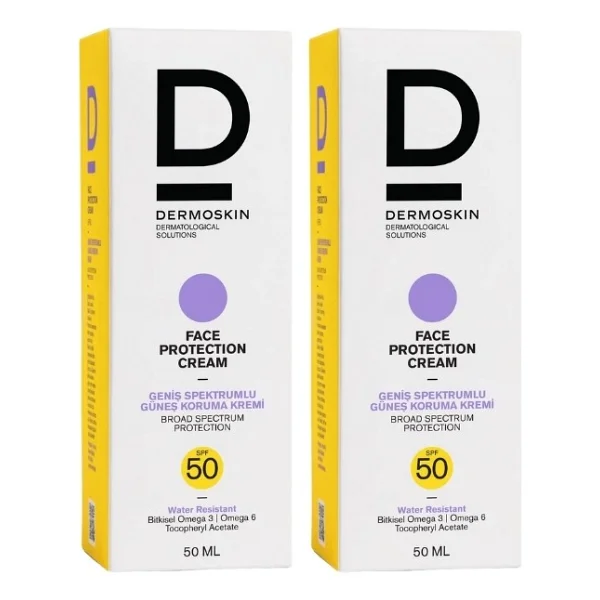 Dermoskin Face Protection 50 Ml 2 Adet 50 Faktör Güneş Kremi - Görsel 5