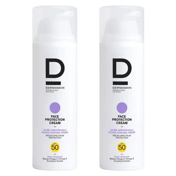 Dermoskin Face Protection 50 Ml 2 Adet 50 Faktör Güneş Kremi - Görsel 2