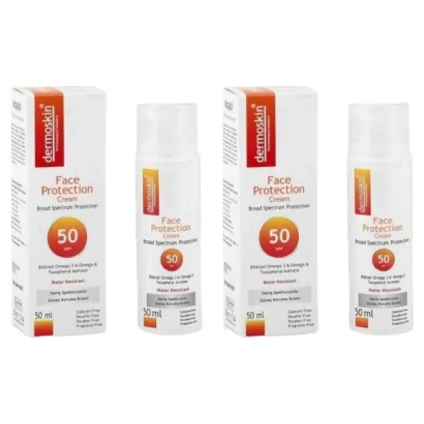 Dermoskin Face Protection 50 Ml 2 Adet 50 Faktör Güneş Kremi - Görsel 3