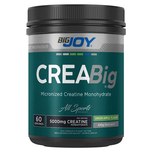 Bigjoy Creabig Toz Yeşil Elma 420g Türkiye Menşeli Mikronize Kreatin Monohidrat İçerir - Görsel 10