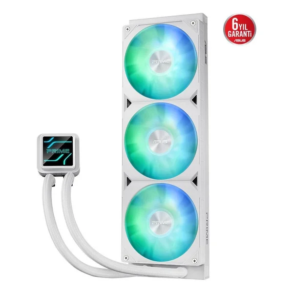 Asus Prime Lc 360 Argb White Edition 360 Mm İşlemci Sıvı Soğutucu - Görsel 2
