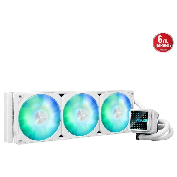 Asus Prime Lc 360 Argb White Edition 360 Mm İşlemci Sıvı Soğutucu - Görsel 3