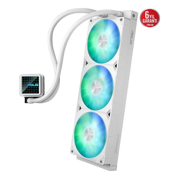 Asus Prime Lc 360 Argb White Edition 360 Mm İşlemci Sıvı Soğutucu - Görsel 4