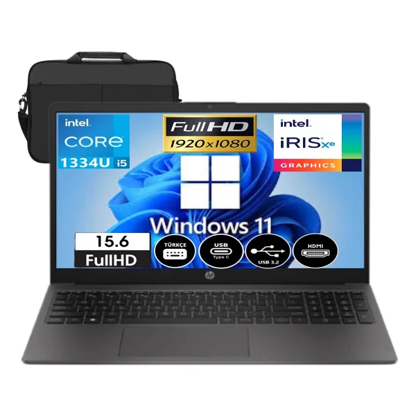 Hp 250 G10 B2nc9es İ5-1334u 8 GB 512 GB SSD Iris Xe Graphics 15.6" Full HD Notebook - Görsel 2