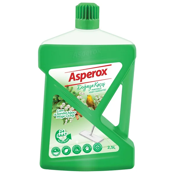 Asperox Doğaya Kaçış Çam Sandal Ağacı Ve Müge Çiçeği Yüzey Temizleyici 2.5 Lt - Görsel 8
