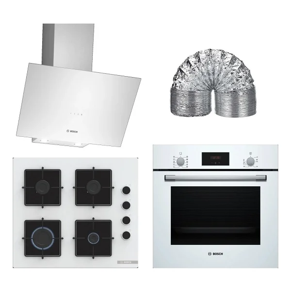 Bosch Beyaz 3'lü Ankastre Set 325 Hbf512bw1t Pop6c2p30o Dwk64pj20t Enerji Sınıfı A Beyaz Renk - Görsel 6