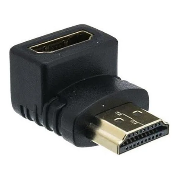 Powermaster Pm-10616 L Tip 90 Derece Hdmi Dişi Erkek Ara Aparat Siyah - Görsel 2