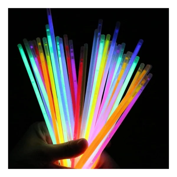 Karanlikta Yanan Parlayan Fosforlu Glow Stick Cubuk Bileklik 50 Adet - Görsel 2