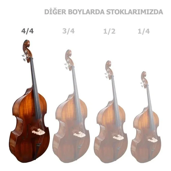 Manuel Raymond Km44gem 4/4 Mat El Cilalı Kontrbas - Görsel 5