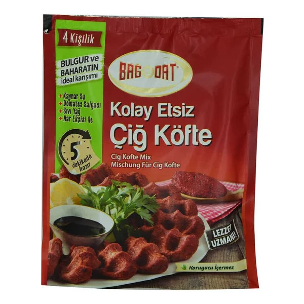 Bağdat 120 Gr Kolay Etsiz Çiğ Köfte - Görsel 6
