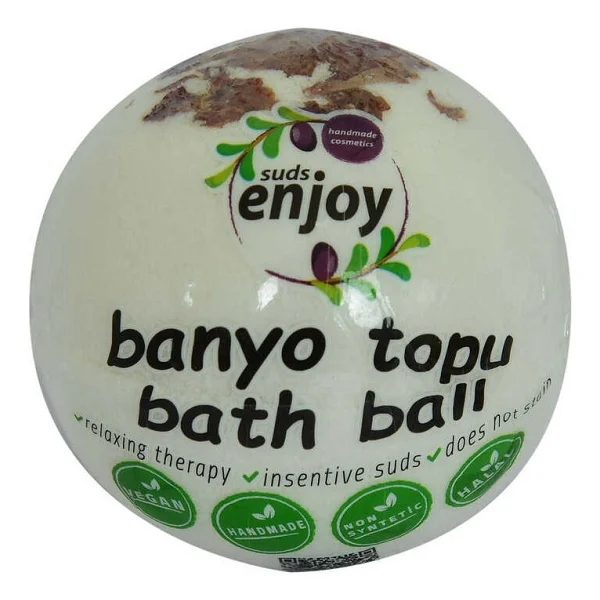 Beyaz Gül El Yapımı Banyo Küvet Topu Sabunu Beyaz 90-120 Gr - Görsel 8