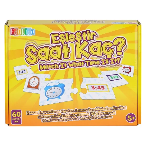 Edukido Eşleştir Saat Kaç - Görsel 2