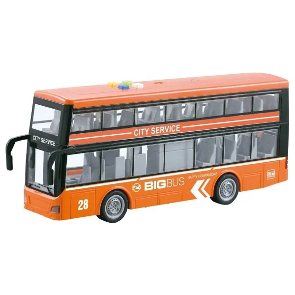 Vardem Wy912a-B 1:16 Sürtmeli Sesli Işıklı Çift Katlı Turist Otobüsü - Görsel 3