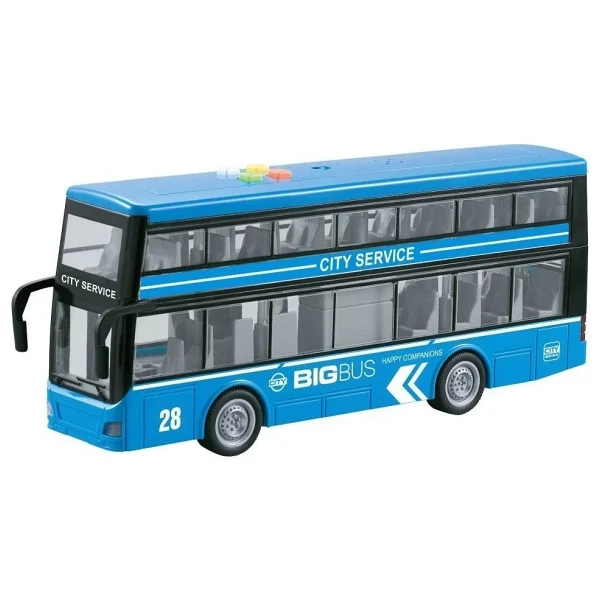 Vardem Wy912a-B 1:16 Sürtmeli Sesli Işıklı Çift Katlı Turist Otobüsü - Görsel 2