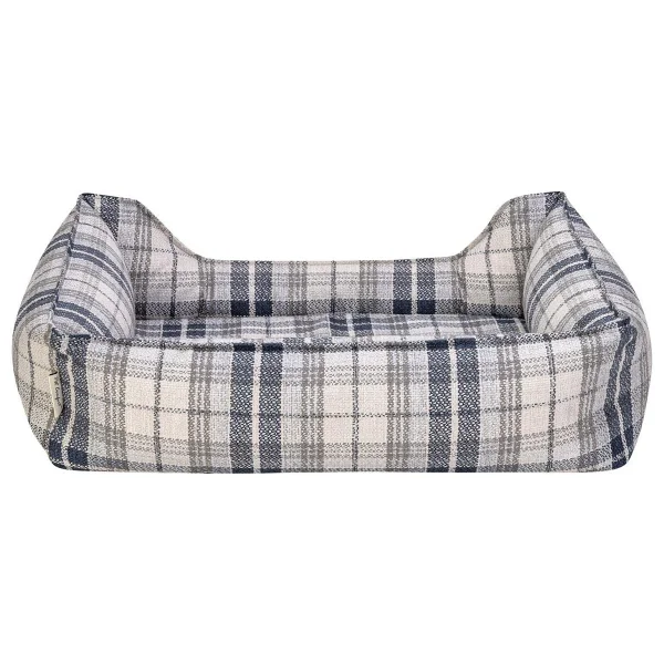 Pet Comfort Delta Small Lacivert Kareli Kedi Yatağı - Görsel 3