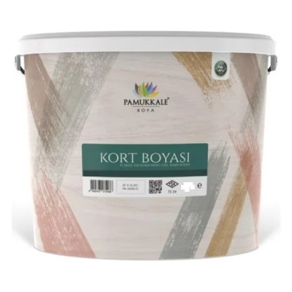 Pamukkale Silikonlu Tenis Kort Zemin Boyası 20 Kg Açık Krem - Görsel 6