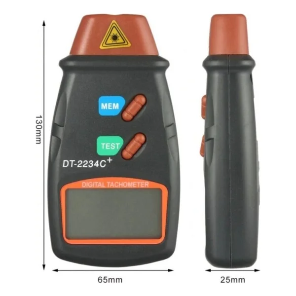 Dt-2234c Dijital Lazer Takometre Hız Göstergeli Devir Ölçer Temassız Rpm Ölçer - Görsel 2
