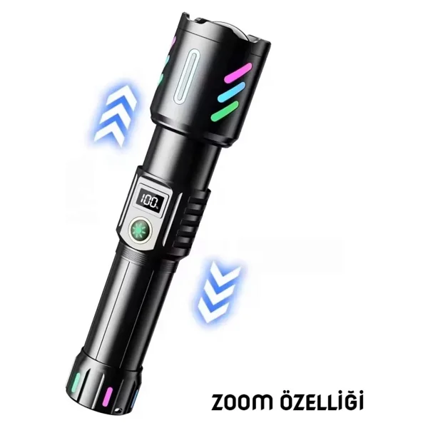 Wison Ws-9944 2500 Lümen LED Şarjlı El Feneri - Görsel 5